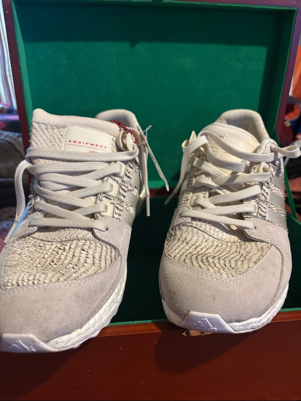 adidas Equipment Neutral Beige Knit Sneakers